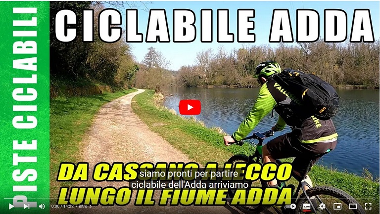 pista ciclabile fiume Adda, da Cassano a Lecco in bicicletta